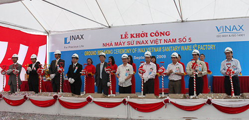 Công ty sứ Inax mở rộng sản xuẩt